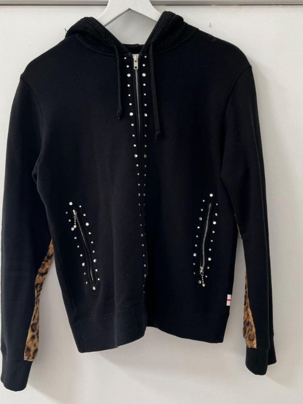WHIZ Limited Leopard Rhinestone Hoodie - Picture 2 of 7